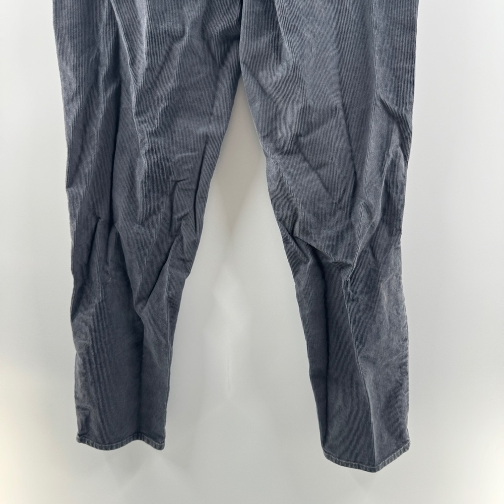 American Eagle Mom Jeans Corduroy Charcoal Grey Size 8 Regular - Picture 7 of 8